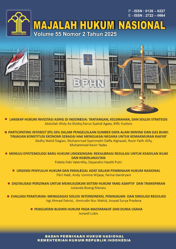 					View Vol. 55 No. 2 (2025): Majalah Hukum Volume Volume 55 Nomor 2 Tahun 2025
				
